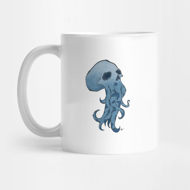 Skull Octopus by randamuART